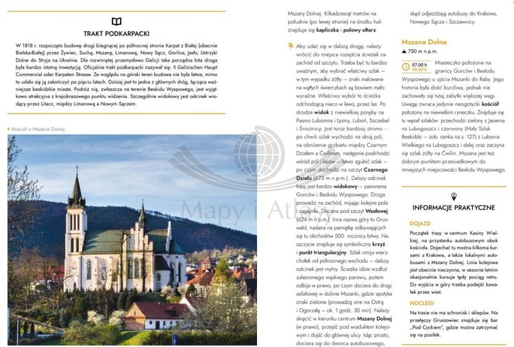 Beskidy. 40 najpiękniejszych szlaków na weekend. Przewodnik wydawnictwa Bezdroża. Przykładowe strony 4