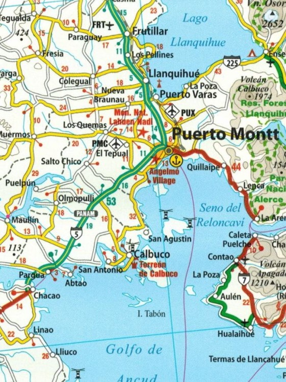 Patagonia, Ziemia Ognista 1:1 400 000. Wodoodporna mapa samochodowo-turystyczna wydawnictwa Reise Know-How. Fragment 1