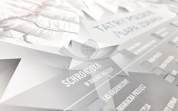 Tatry Polskie. Mapa zdrapka. NaGrani