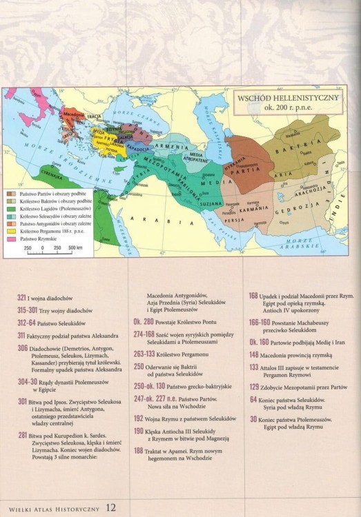 Wielki atlas historyczny wydawnictwa Demart. Przykładowa strona 2