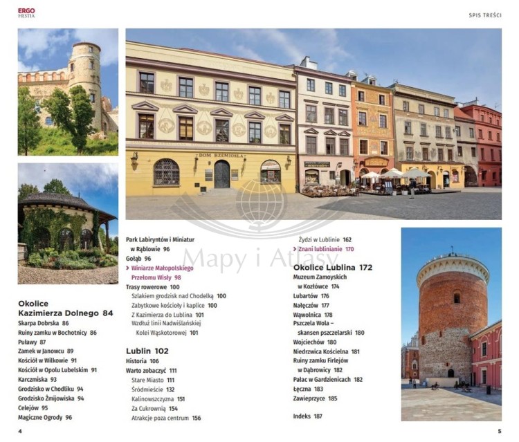 Kazimierz Dolny, Lublin i okolice. Przewodnik travelbook wydawnictwa Bezdroża. Spis treści 2