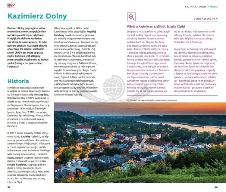 Kazimierz Dolny, Lublin i okolice. Przewodnik travelbook wydawnictwa Bezdroża. Przykładowe strony 1
