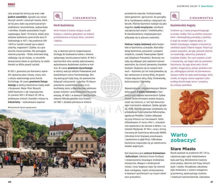 Kazimierz Dolny, Lublin i okolice. Przewodnik travelbook wydawnictwa Bezdroża. Przykładowe strony 2