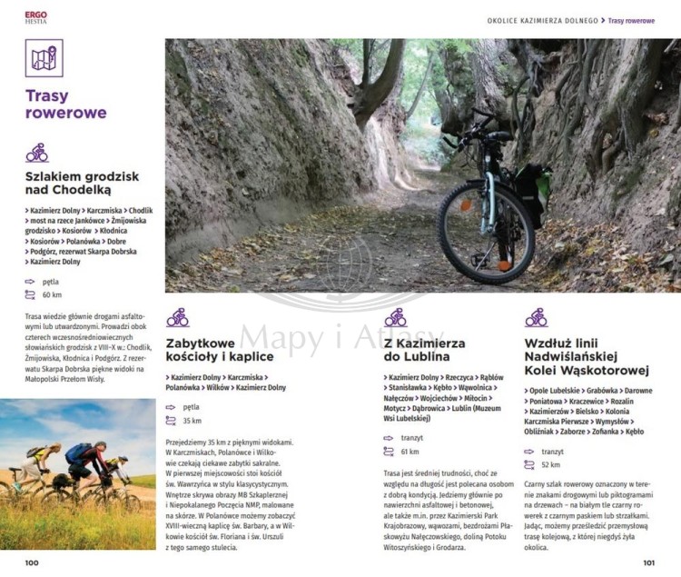 Kazimierz Dolny, Lublin i okolice. Przewodnik travelbook wydawnictwa Bezdroża. Przykładowe strony 4