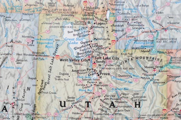 Stany Zjednoczone / USA. Mapa ścienna ekskluzywna. Wydawnictwo: National Geographic. Fragment 2