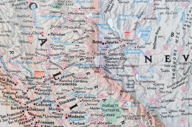 Stany Zjednoczone / USA. Mapa ścienna ekskluzywna. Wydawnictwo: National Geographic. Fragment 3