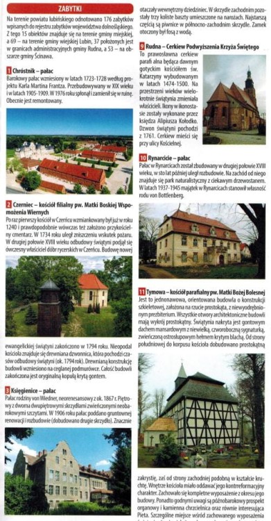 Lubin / Powiat lubiński. Mapa / Plan miasta wydawnictwa Galileos. Informator - fragment