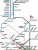 Rzym 1:10 000. Mapa turystyczna / Plan miasta wydawnictwa Freytag & Berndt.  Plan przejazdu tras metra - fragment