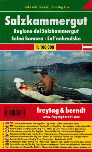 Salzkammergut. Laminowana mapa samochodowa wydawnictwa Freytag & Berndt. Okładka