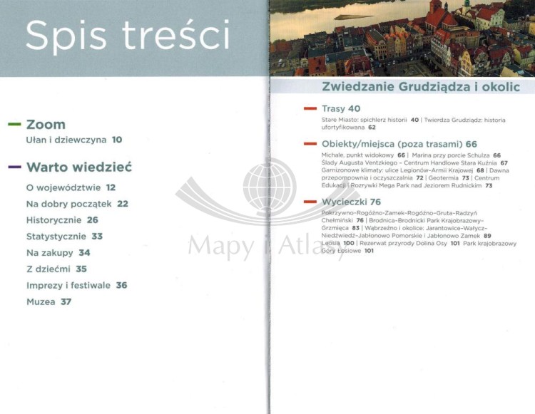 Grudziądz i okolice. Przewodnik Lajt wydawnictwa Pascal. Spis treści