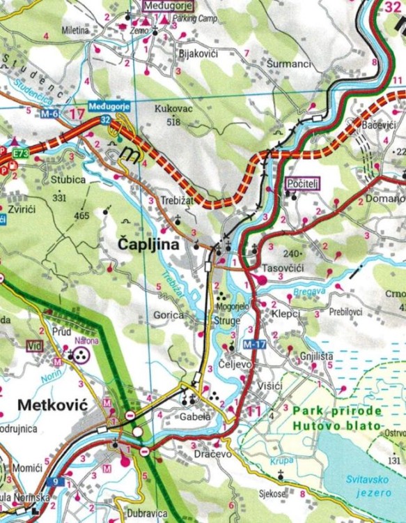 Chorwacja Północna i Południowa 1:200 000. Mapa samochodowo-turystyczna wydawnictwa Freytag & Berndt. Fragment 4