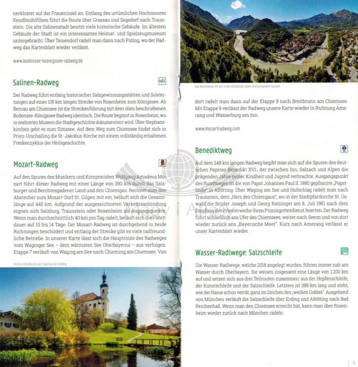 Chiemsee, Simssee, Marquartstein, Traunstein. Wodoodporna mapa turystyczna WKD 5203 wydawnictwa Freytag & Berndt. Mini przewodnik - przykładowe strony