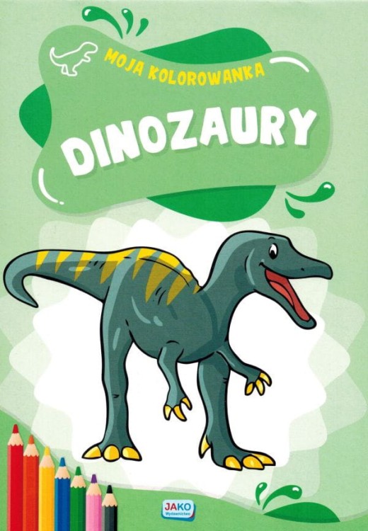 Dinozaury. Kolorowanka dla dzieci. Okładka