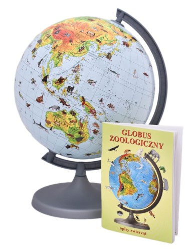 Globus zoologiczny 22 cm + książeczka