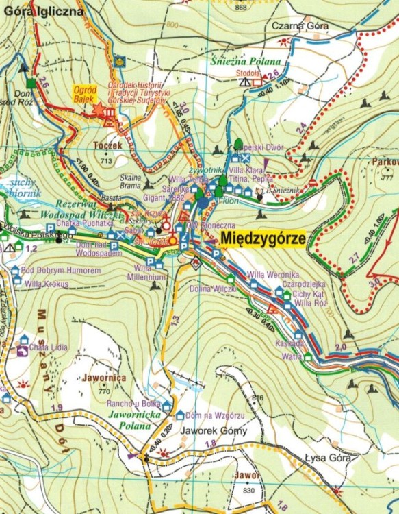 Masyw Śnieżnika, Góry Złote i Bialskie 1:25 000. Wodoodporna mapa turystyczna wydawnictwa Galileos. Fragment 2