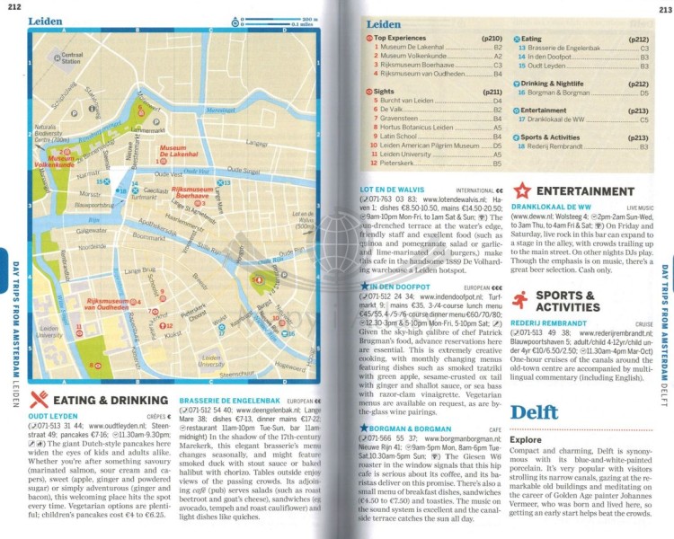 Amsterdam. Przewodnik wydawnictwa Lonely Planet. Przykładowe strony 2