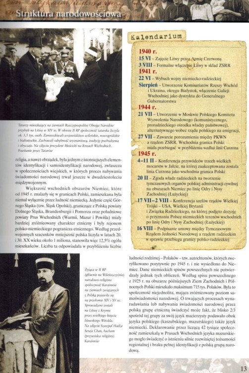 Wysiedlenia, wypędzenia i ucieczki 1939-1959. Atlas ziem Polski wydawnictwa Demart. Przykładowa strona 1