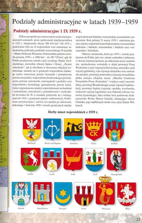 Wysiedlenia, wypędzenia i ucieczki 1939-1959. Atlas ziem Polski wydawnictwa Demart. Przykładowa strona 2