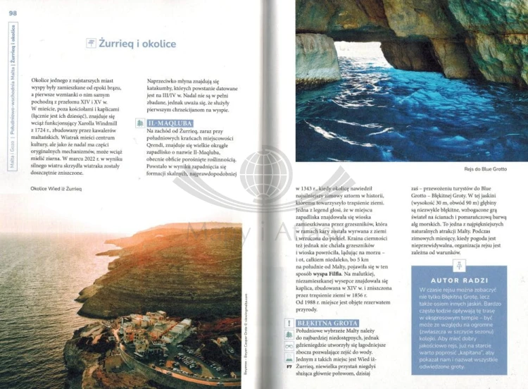 Malta i Gozo. Inspirator Podróżniczy. Przewodnik wydawnictwa Pascal. Przykładowe strony 2