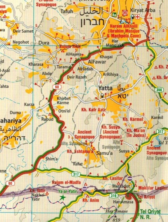 Izrael i Palestyna 1:250 000. Wodoodporna mapa samochodowa wydawnictwa Reise Know-How. Fragment 2