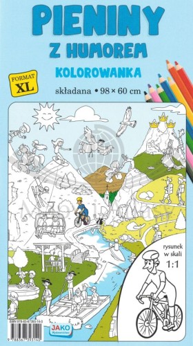 Pieniny z humorem. Składana kolorowanka XL. Okładka