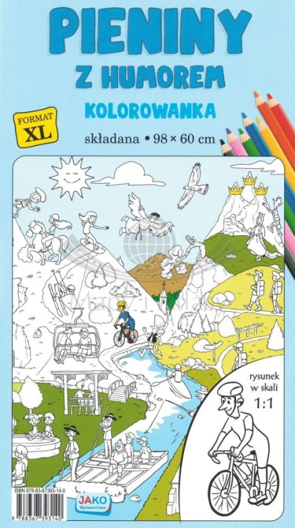 Pieniny z humorem. Składana kolorowanka XL. Okładka