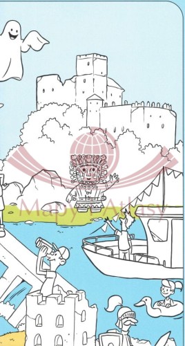 Pieniny z humorem. Składana kolorowanka XL. Fragment