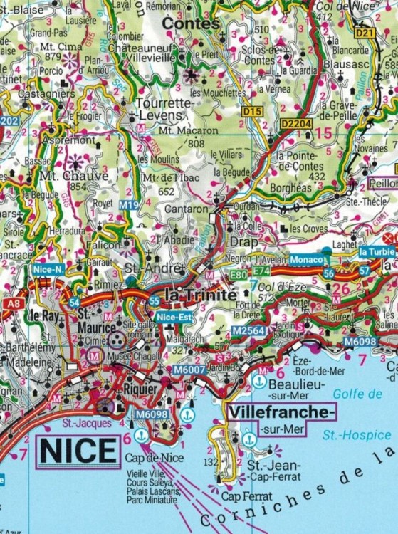 Włochy 1:150 000. Atlas samochodowo-turystyczny wydawnictwa Freytag & Berndt. Arkusz 2 - przybliżony fragment
