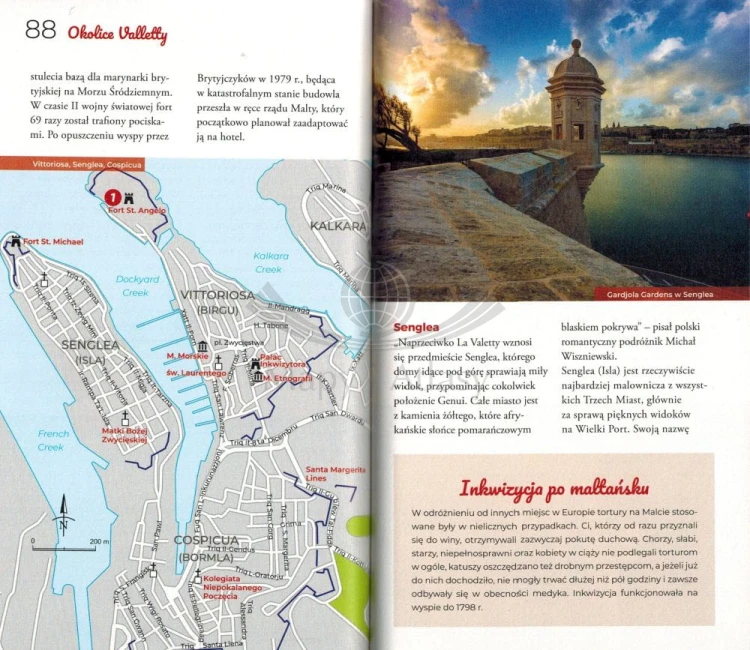 Malta i Gozo. Przewodnik Lajt wydawnictwa Pascal. Przykładowe strony 2