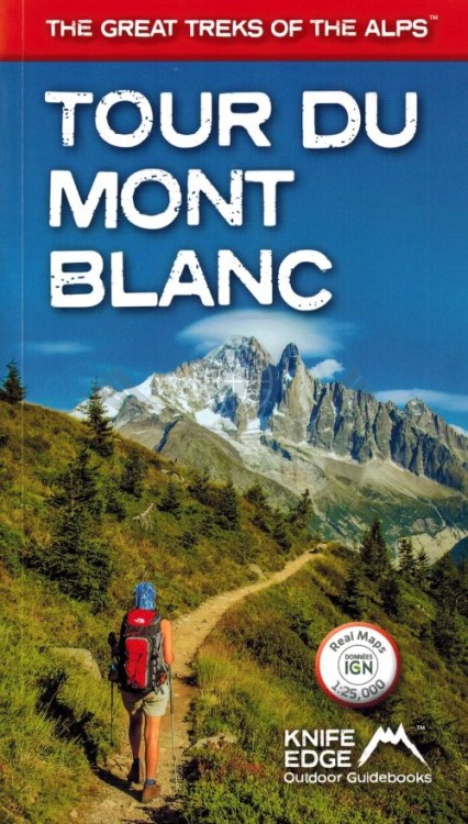 Tour du Mont Blanc. Przewodnik wydawnictwa IGN. Okładka