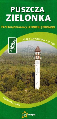 Puszcza Zielonka 1:50 000. Mapa turystyczna. Okładka