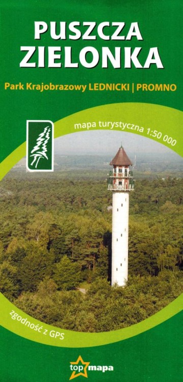 Puszcza Zielonka 1:50 000. Mapa turystyczna. Okładka