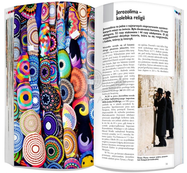 Ziemia Święta i Jordania 3 w 1. Przewodnik, atlas i laminowana mapa wydawnictwa ExpressMap. Przykładowe strony 1