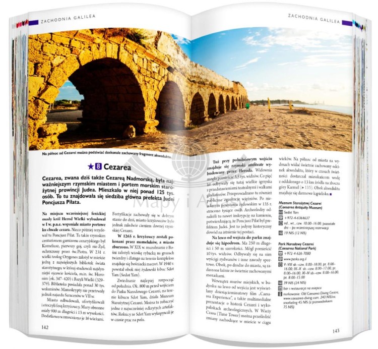 Ziemia Święta i Jordania 3 w 1. Przewodnik, atlas i laminowana mapa wydawnictwa ExpressMap. Przykładowe strony 3