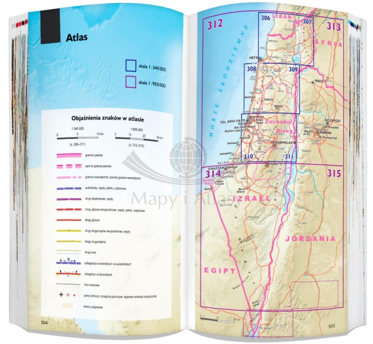 Ziemia Święta i Jordania 3 w 1. Przewodnik, atlas i laminowana mapa wydawnictwa ExpressMap. Przykładowe strony 5