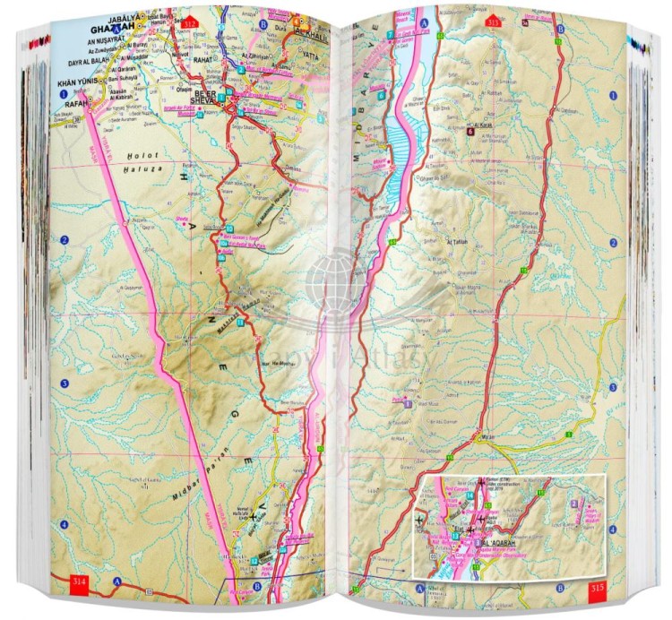 Ziemia Święta i Jordania 3 w 1. Przewodnik, atlas i laminowana mapa wydawnictwa ExpressMap. Przykładowe strony 6