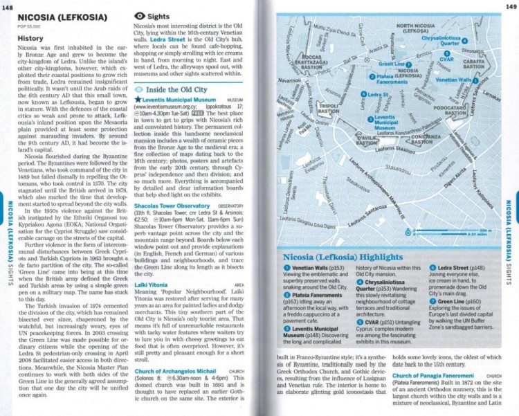 Cypr / Cyprus . Przewodnik wydawnictwa Lonely Planet. Przykładowe strony 2
