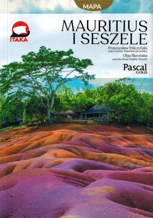 Mauritius i Seszele. Przewodnik z mapą. Złota Seria wydawnictwa Pascal GOLD. Okładka