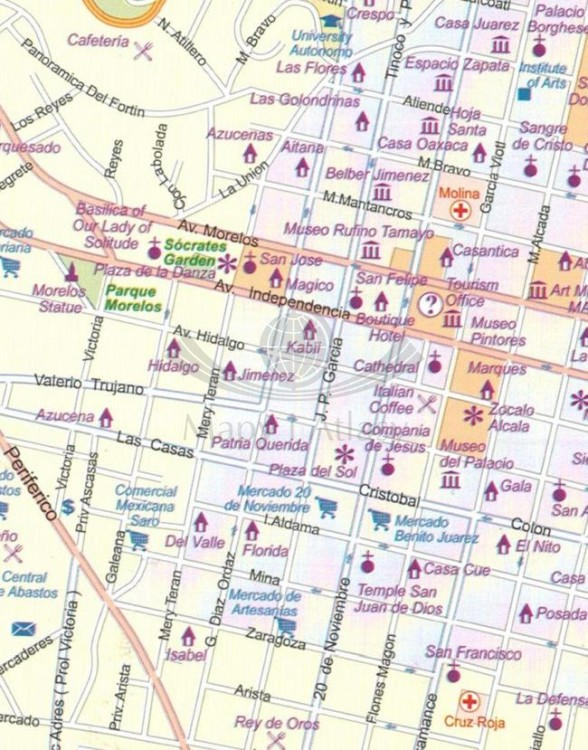 Meksyk 1:2 000 000. Wodoodporna mapa samochodowa wydawnictwa ITMB. Fragment 4