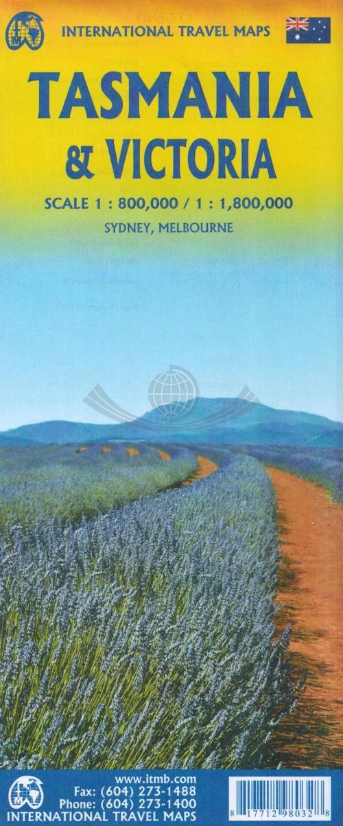 Tasmania i Victoria. Mapa samochodowo-turystyczna. ITMB