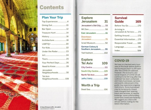 Jerozolima i Tel Awiw / Jerusalem & Tel Aviv. Przewodnik Pocket z mapą wydawnictwa Lonely Planet. Spis treści 1