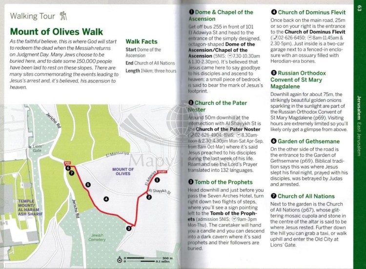 Jerozolima i Tel Awiw / Jerusalem & Tel Aviv. Przewodnik Pocket z mapą wydawnictwa Lonely Planet. Przykładowe strony 2