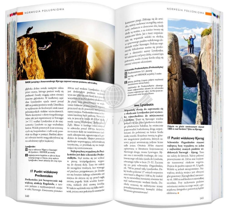 Norwegia 3 w 1. Przewodnik, atlas i laminowana mapa samochodowa wydawnictwa ExpressMap. Przykładowe strony 2
