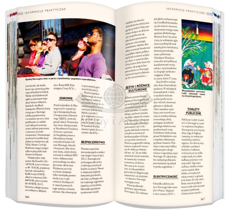 Norwegia 3 w 1. Przewodnik, atlas i laminowana mapa samochodowa wydawnictwa ExpressMap. Przykładowe strony 4