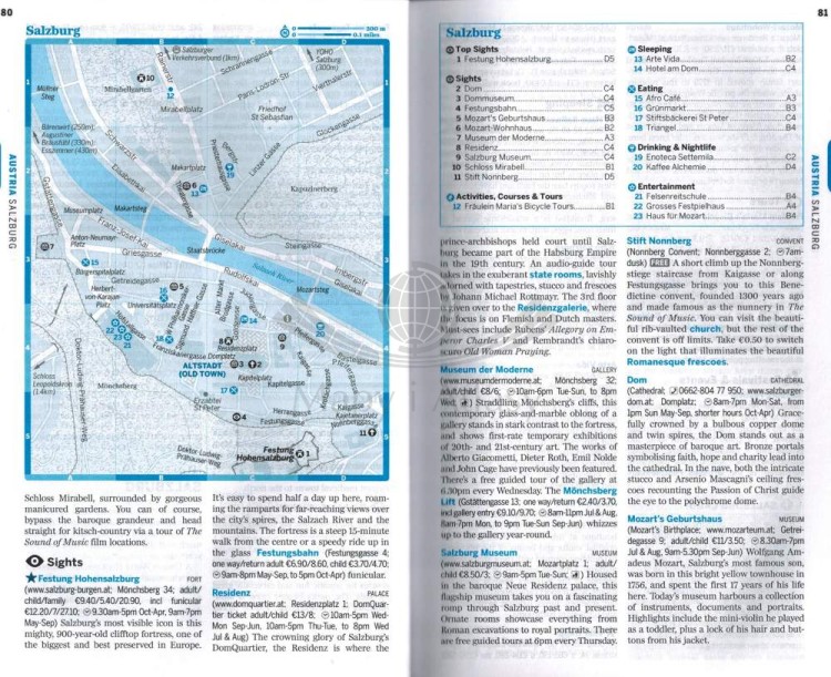 Europa / Europe. Przewodnik wydawnictwa Lonely Planet. Przykładowe strony 1