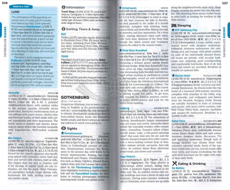 Europa / Europe. Przewodnik wydawnictwa Lonely Planet. Przykładowe strony 2