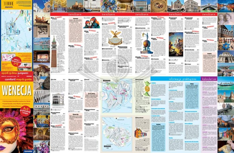Wenecja. Laminowana mapa / Plan miasta + Miniprzewodnik wydawnictwa ExpressMap. Strona druga