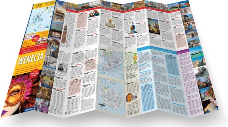 Wenecja. Laminowana mapa / Plan miasta + Miniprzewodnik wydawnictwa ExpressMap. Rozłożona mapa