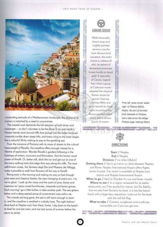 Epic road trips of Europe / Podróże po Europie. Przewodnik wydawnictwa Lonely Planet. Przykładowa strona 3
