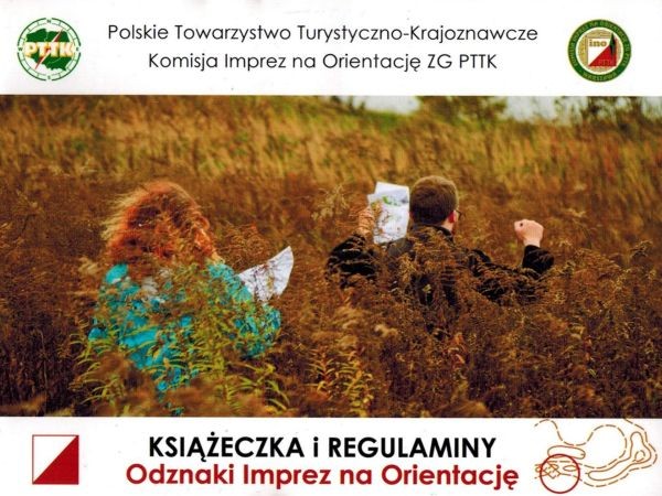 Książeczka i regulaminy Imprez na Orientację InO PTTK. Okładka